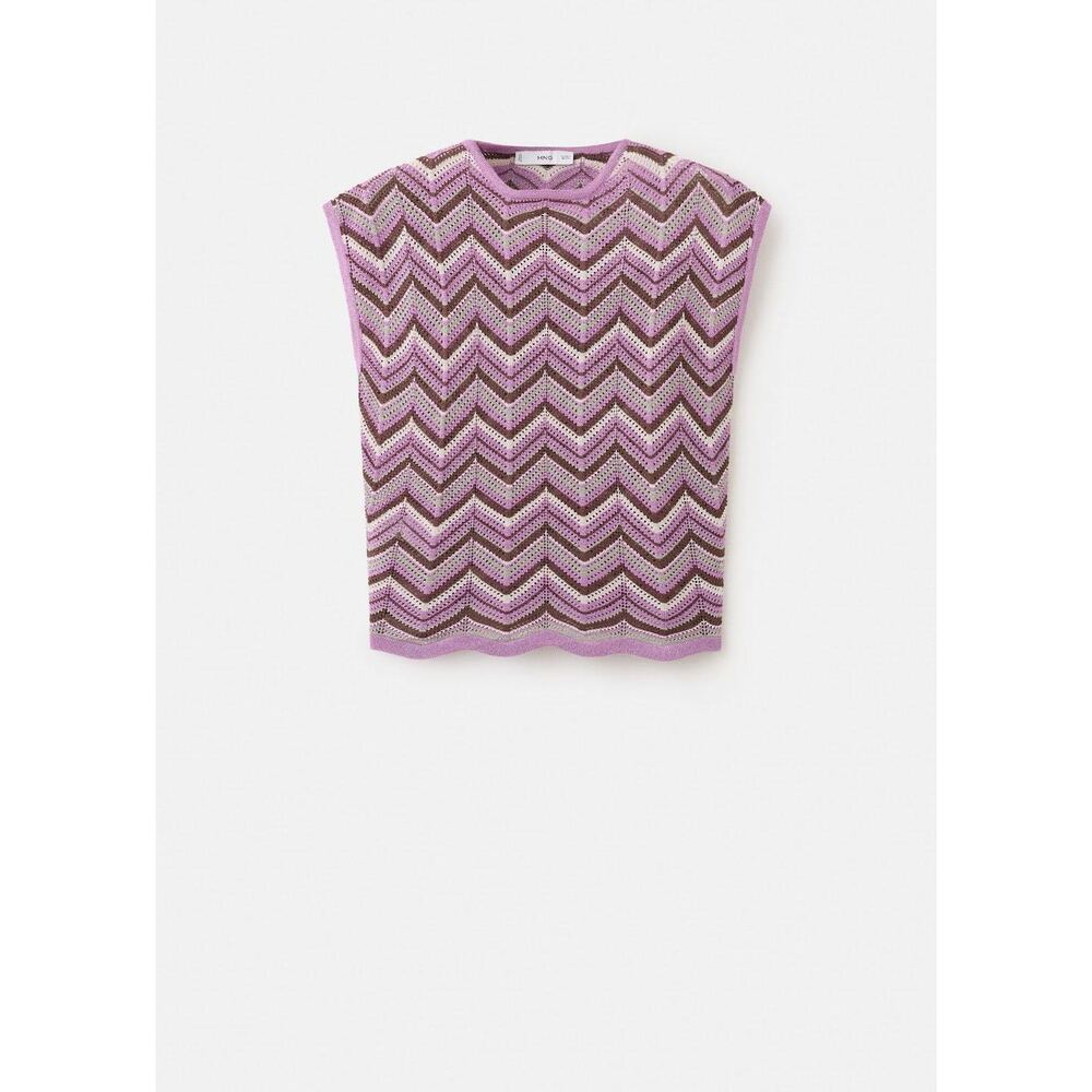 Printed knit top